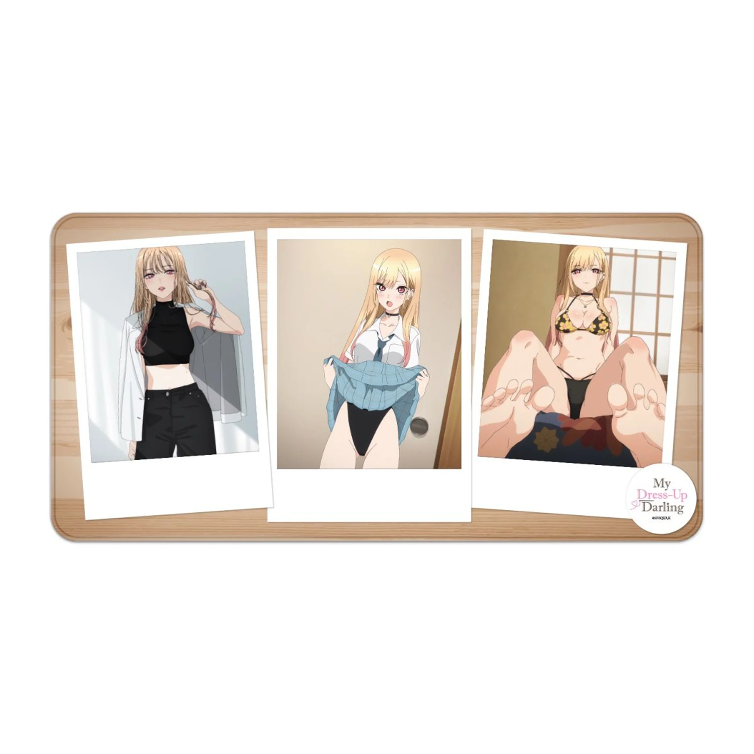 My Dress-Up Darling - Marin - Polaroids - Mousepad (80x40cm)